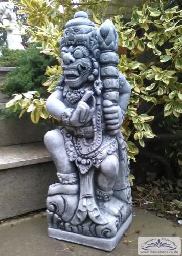 Maya Krieger Maya Inka Azteken Torwächter Tempelwächter Steinfigur 62cm