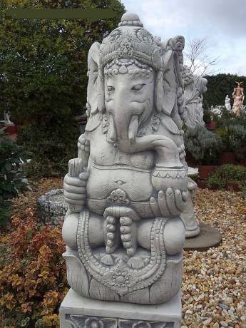 Elefantenbuddha Steinfigur