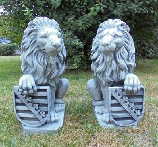 löwen steinfiguren aus beton