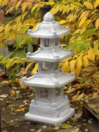 Japanlampe aus Beton Steinguss Laterne