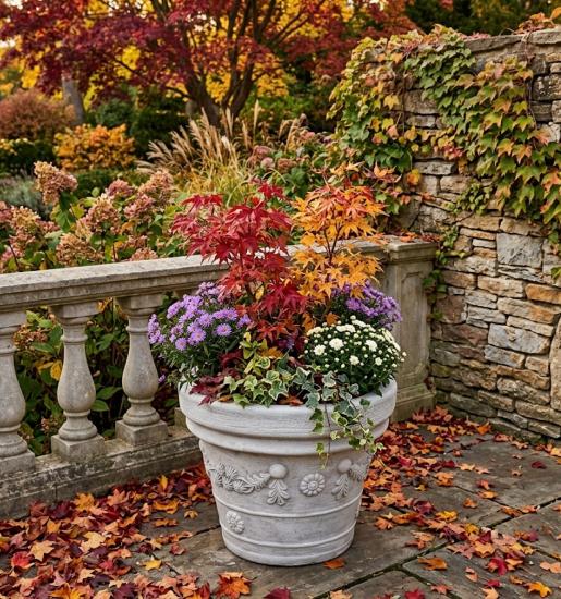 Pflanztopf aus Steinguss – frostfest & massiv für Garten 45cm