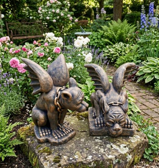 Fabelwesen Drachen Steinfiguren