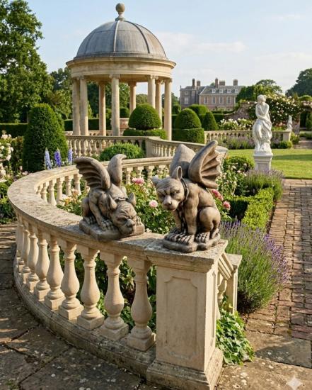 Fabelwesen Drachen Steinfiguren