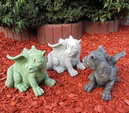 Drachen Figuren aus Beton Steinguss