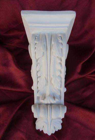 Konsole Zierelement Fassadenstuck aus Weißbeton Winkelkonsole 30cm