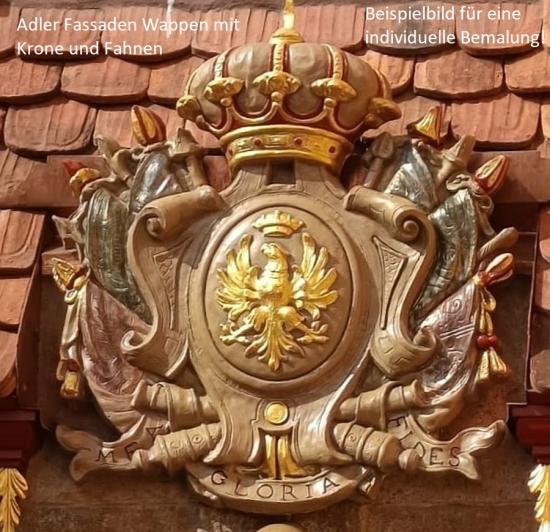 Adlerwappen für Fassaden Giebel Zierelement