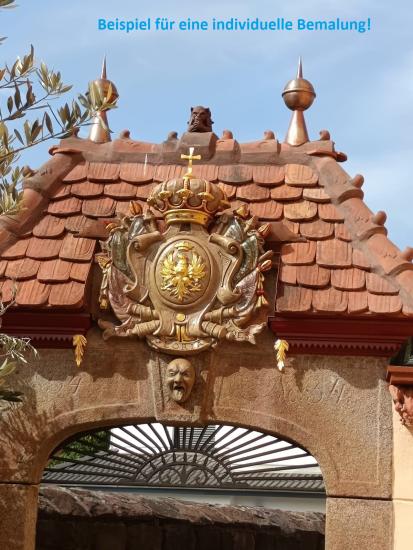 Haus Giebel Schmuckwappenj