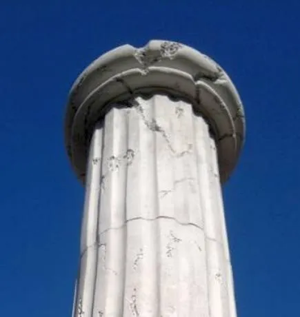 Beton Säulenelemente mit Steindekor