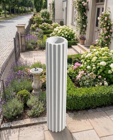 Beton Säulenschaft kanneliert Durchmesser 25cm Länge 150cm Betonsäulen als Grundkörper Fertigelement