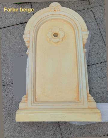 Wandbrunnen mit Wandplatte Farbe  beige