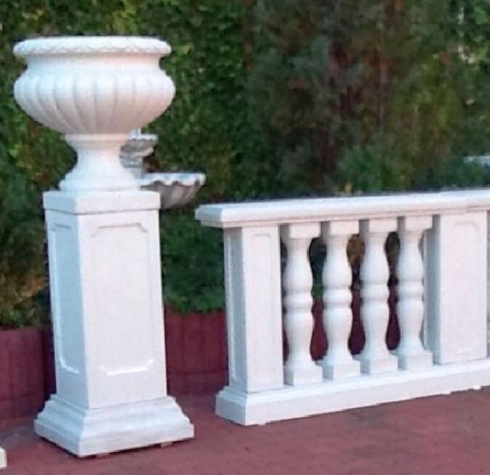 Balustrade mit betonsäulen Ziergeländer