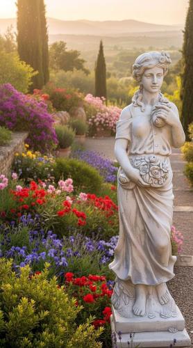 Gartenfigur Fruehling