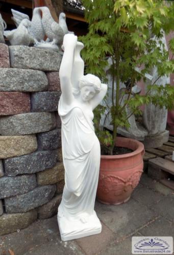 Garten Dekoration Fau mit Krug Steinfigur