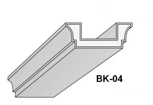 BK-04 Deckenbalken aus Styropor Balkenverkleidung Verkleidung Kassettendecken Balken 300cm