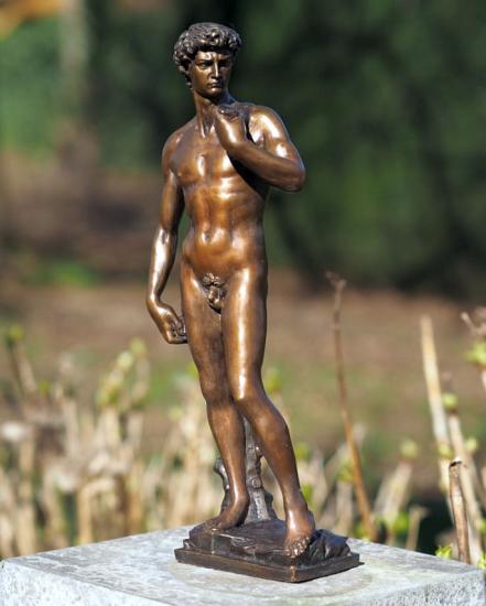 Bronzefigur Skulptur kleine David Figur