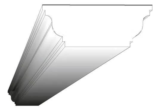 BK-022 Deckenbalken aus Styropor Balkenverkleidung Verkleidung Kassettendecken Balken 100x150mm 300cm