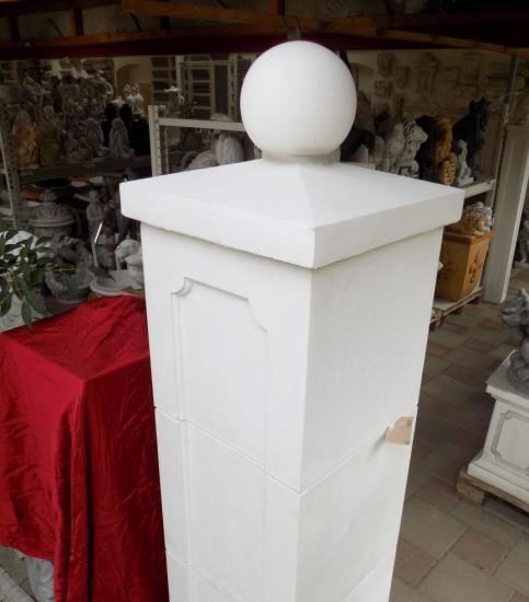 Beton Torpfeiler System mit Sockel Pfeilerelemente mit oder ohne Kugel Abdeckplatte Betonwürfel 40x40x40cm