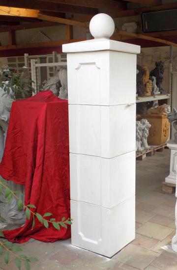 Beton Torpfeiler System mit Sockel Pfeilerelemente mit oder ohne Kugel Abdeckplatte Betonwürfel 40x40x40cm