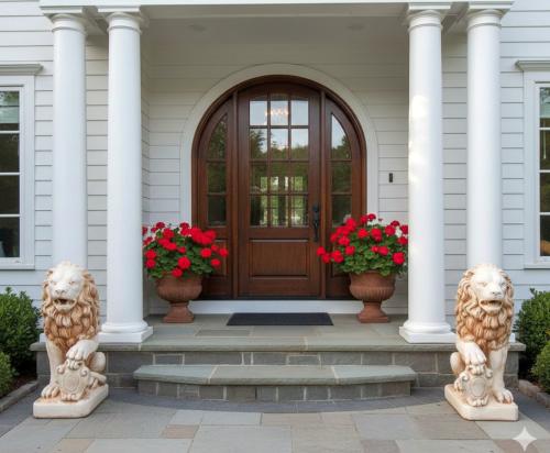 Garten Löwen Figuren