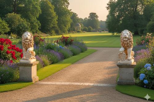 Löwen Gartenfiguren