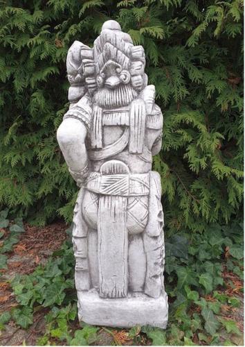 Maya Krieger Maya Inka Azteken Torwächter Tempelwächter Steinfigur 62cm
