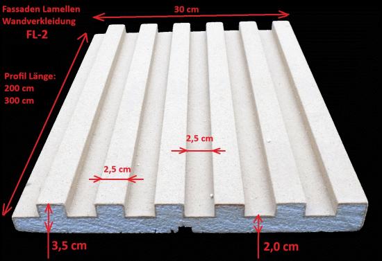 Fassaden Lamellen Wandverkleidung