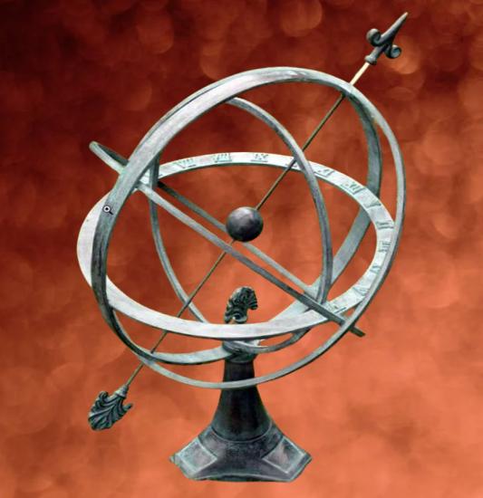 Bronze Garten Sonnenuhr auf Sockel