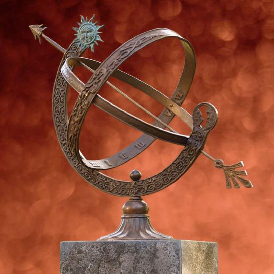 Garten Dekoration Historische Bronze Sonnenuhr