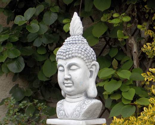 Gartenfigur Buddha Steinfigur