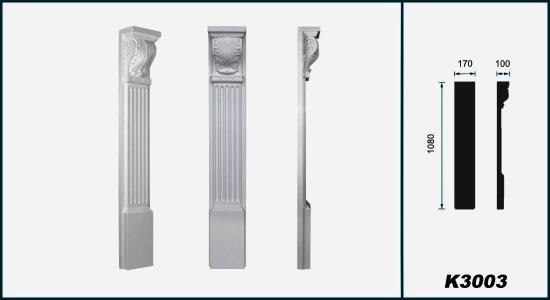 Kamin Verkleidung als schmuckvolles Kaminportal Dekokamin Kaminkonsole 1500x1305mm Tiefe 165mm K3004