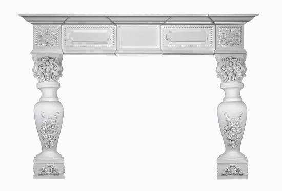 leichte Polyurethan Kamin Konsole