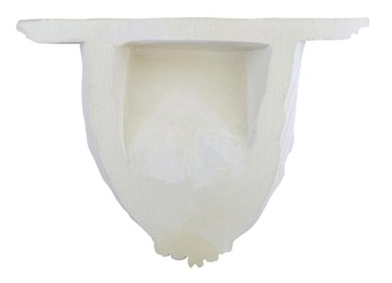 K5012 Muschel Wandkonsole als schmuckvolle leichte Konsole aus Polyurethan Hartschaum 190x265mm