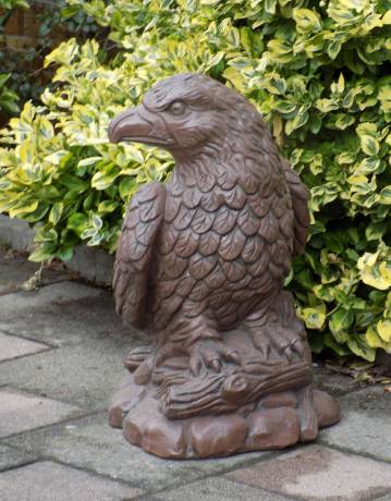 Baumstamm Adler Figur