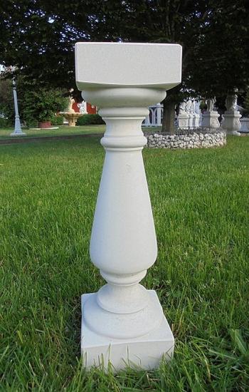 Balustrade Weißbeton 73cm hoch 125cm lang mit 5 Baluster Säulen keinen Pfeiler KP01098