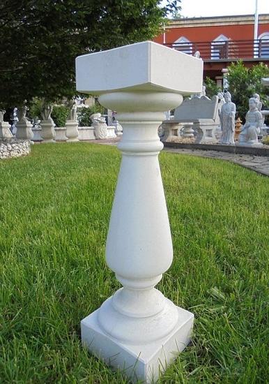 Balustrade Weißbeton 73cm hoch 125cm lang mit 5 Baluster Säulen keinen Pfeiler KP01098