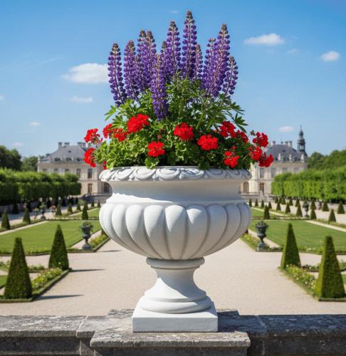 Blumen Kübel klassischer Park Ziervase