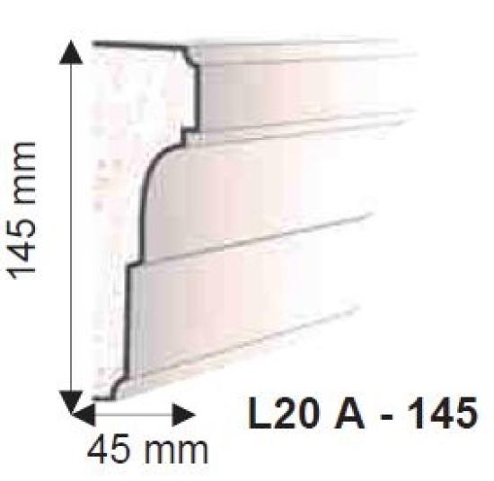 Fassadenstuck Leiste Styroporstuck Fassaden Stuckprofil 105x35 bis 145x45mm 300cm L18A