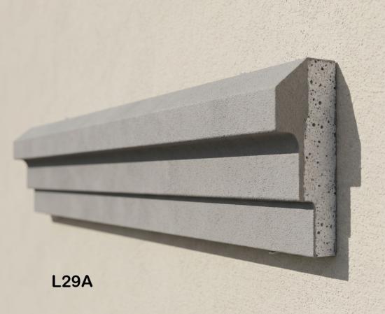 Fassadenstuck Profil kleine Eckleiste Styroporstuck Fassadenprofil 75x30mm L29A