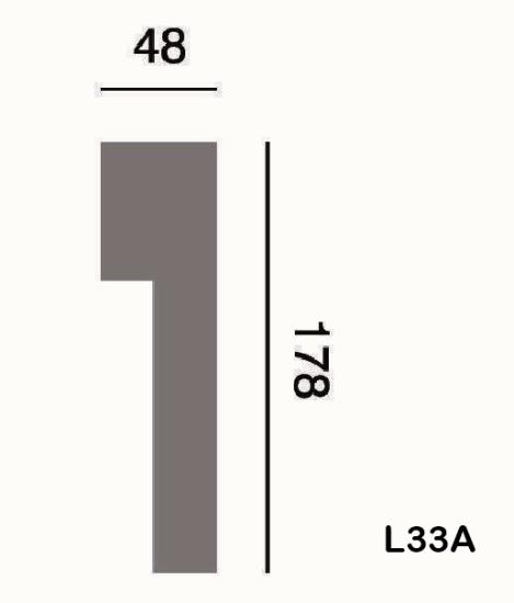 Fassadenstuck Profil Eckleiste Styroporstuck Fassadenprofil 178x48mm L33