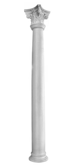L4 Säule aus GFK 242cm mit Sockel und Säulenkapitell korinthisch Dekosäule Durchmesser 225mm