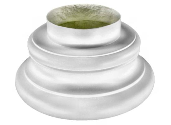 L4 Säule aus GFK 242cm mit Sockel und Säulenkapitell korinthisch Dekosäule Durchmesser 225mm