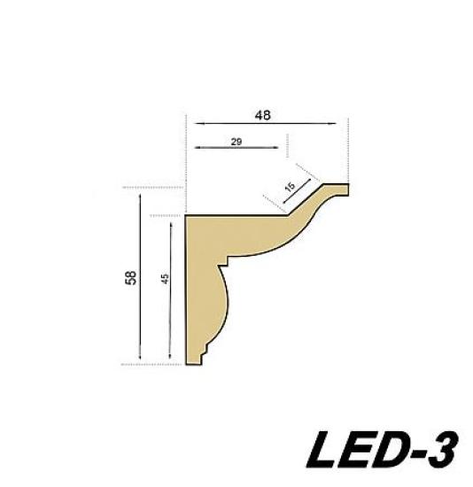 Wandzierleiste mit Beleuchtung