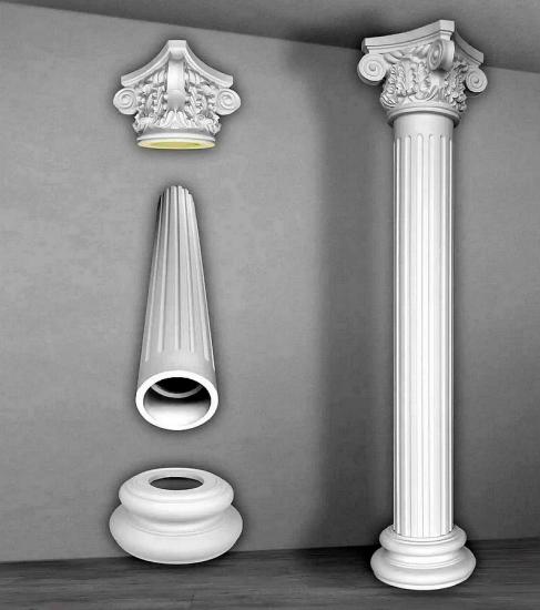 Säulen Sortiment leichte Deko Hartschaum