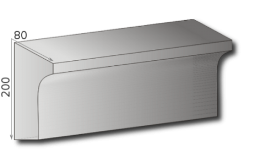Styropor Fassadenstuck Leisten Baudekore Gesims Profile Fassadenprofile 200x80mm 300cm P11A