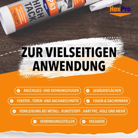 Montagekleber Kleber MS-Polymer Basis hohe Sofort Haftung 290ml P63