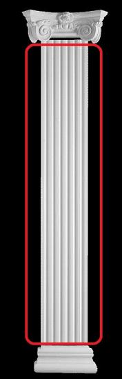 Stuck Pilaster Lisenen Wandsäule aus Gipsstuck 250x20cm PLE-20