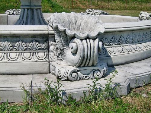 XXL Kaskadenbrunnen mit Wasserbecken Brunnenbecken 400cm Springbrunnen 280cm Gartenbrunnen