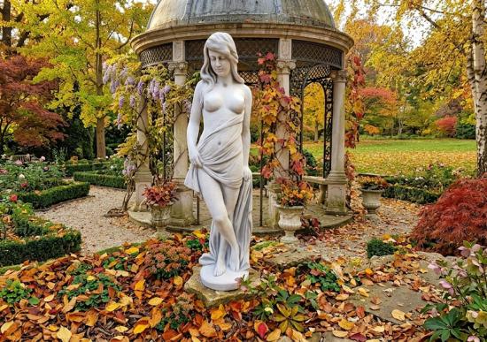 Vanessa Frauen Venus Frauenakt Figur mit Tuch Steinfigur Beton Steinguss 150cm