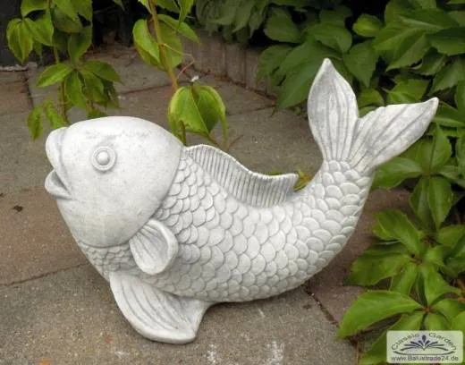 Fisch Steinfigur