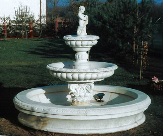 Garten Springbrunnen mit Wasserbecken Betonelemente